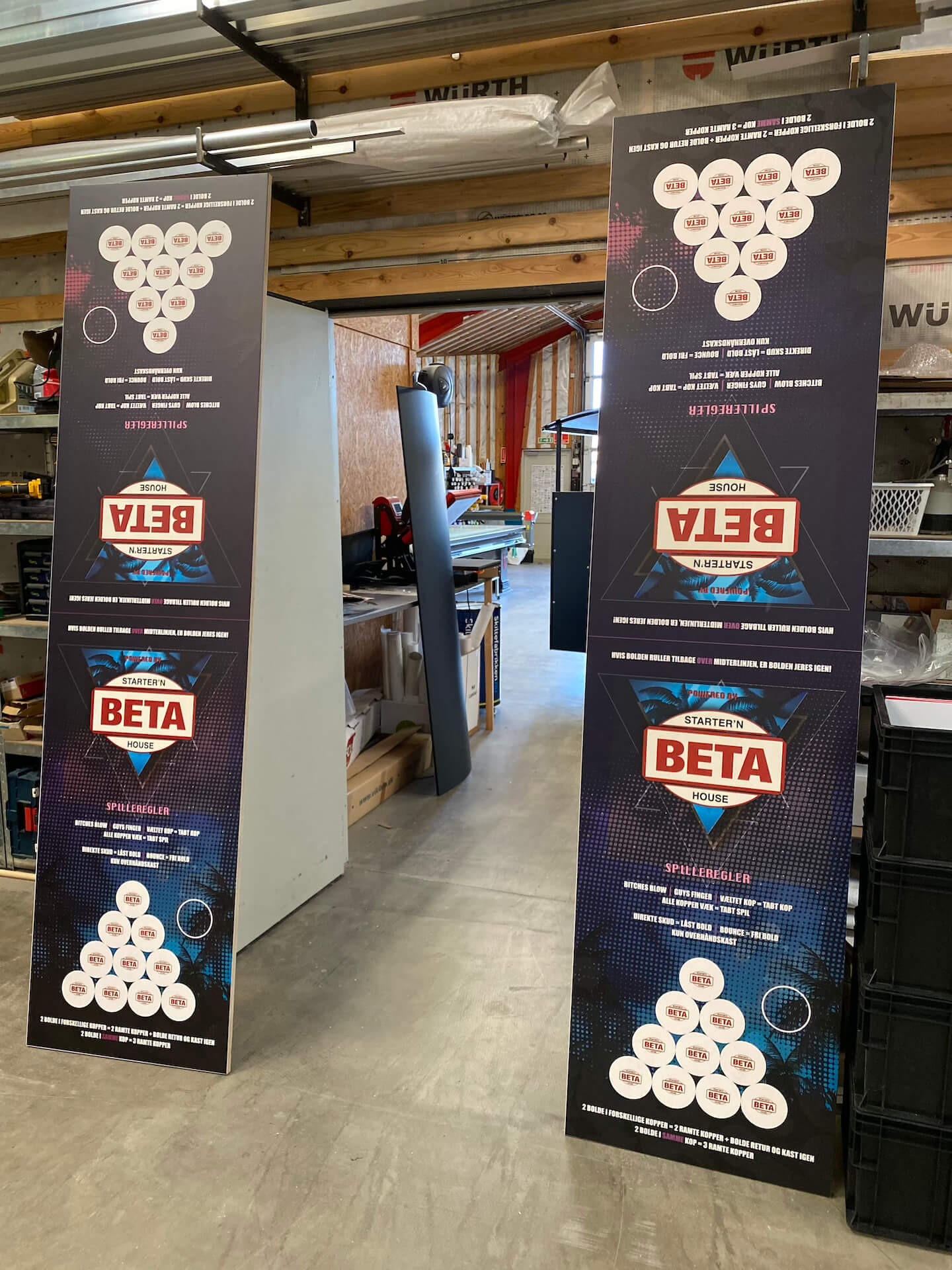 Beerpong bord UV-print