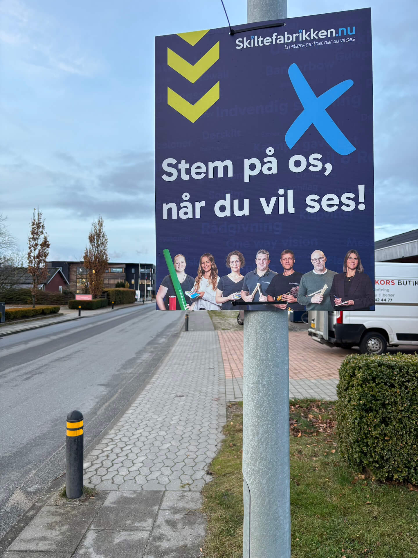 Valgplakat i UV-print