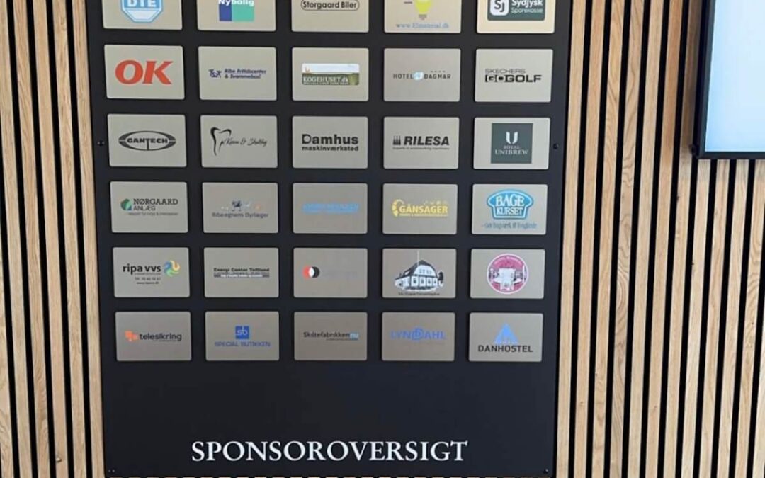 Stadionskilte og sponsor skilte